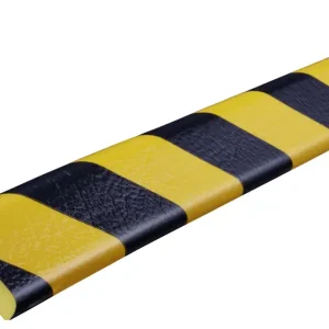 Ausverkauf Knuffi Eckschutzprofil Typ H 45 x 45 mm gelb schwarz PU - 50,00 m Standard