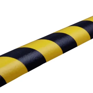 Rabatt Knuffi Wandschutz Profil Typ C 40 x 30 mm gelb schwarz PU - 1,00 m Standard