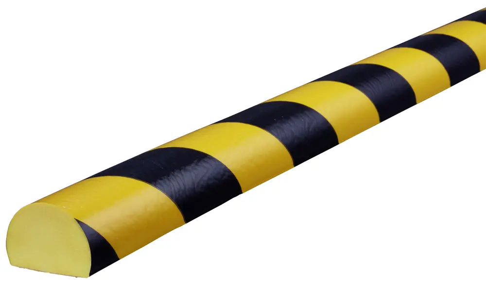 Rabatt Knuffi Wandschutz Profil Typ C 40 x 30 mm gelb schwarz PU - 1,00 m Standard