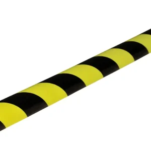 Garantierte Lieferung Knuffi Wandschutz Profil Typ C 40 x 30 mm neon schwarz PU - 1,00 m Standard