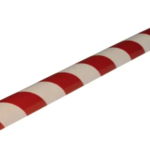 Knuffi Wandschutz Profil Typ C 40 x 30 mm rot weiß PU - 5,00 m Standard Schnäppchen