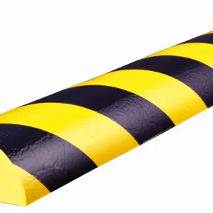Wochenendangebot Knuffi Wandschutz Profil Typ C+ 70 x 35 mm gelb schwarz PU - 1,00 m Standard