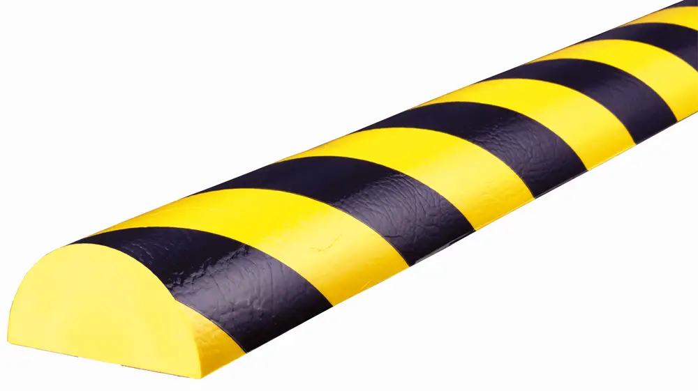 Wochenendangebot Knuffi Wandschutz Profil Typ C+ 70 x 35 mm gelb schwarz PU - 1,00 m Standard