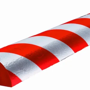 Schnäppchen Knuffi Wandschutz Profil Typ C+ 70 x 35 mm rot weiß PU - 1,00 m Standard