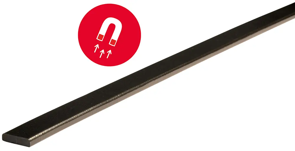 Must-Have Knuffi Wandschutz Profil Typ F 40 x 11 mm schwarz PU - 1,00 m Magnetic