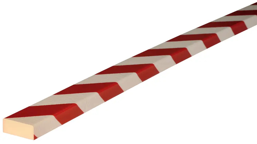 Wochenendangebot Knuffi Wandschutz Profil Typ D 50 x 20 mm rot weiß PU - 5,00 m Standard
