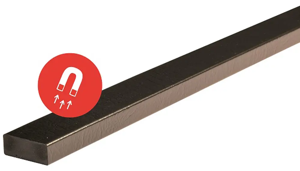Knuffi Wandschutz Profil Typ D 50 x 20 mm schwarz PU - 1,00 m Magnetic Online Kaufen