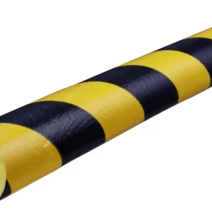 Knuffi Kantenschutzprofil Typ B Ø 40 mm gelb schwarz PU - 5,00 m Standard Solange Der Vorrat Reicht