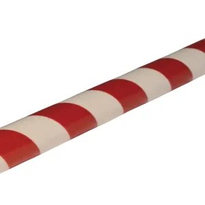 Echt Knuffi Kantenschutzprofil Typ B Ø 40 mm rot weiß PU - 5,00 m Standard