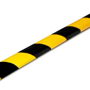 Neuheit Knuffi Kantenschutzprofil Typ O Ø 20 mm gelb schwarz PU - 1,00 m Standard
