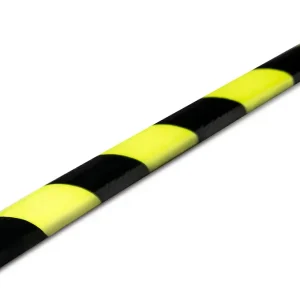 Knuffi Kantenschutzprofil Typ O Ø 20 mm neon schwarz PU - 5,00 m Standard Neue Ware