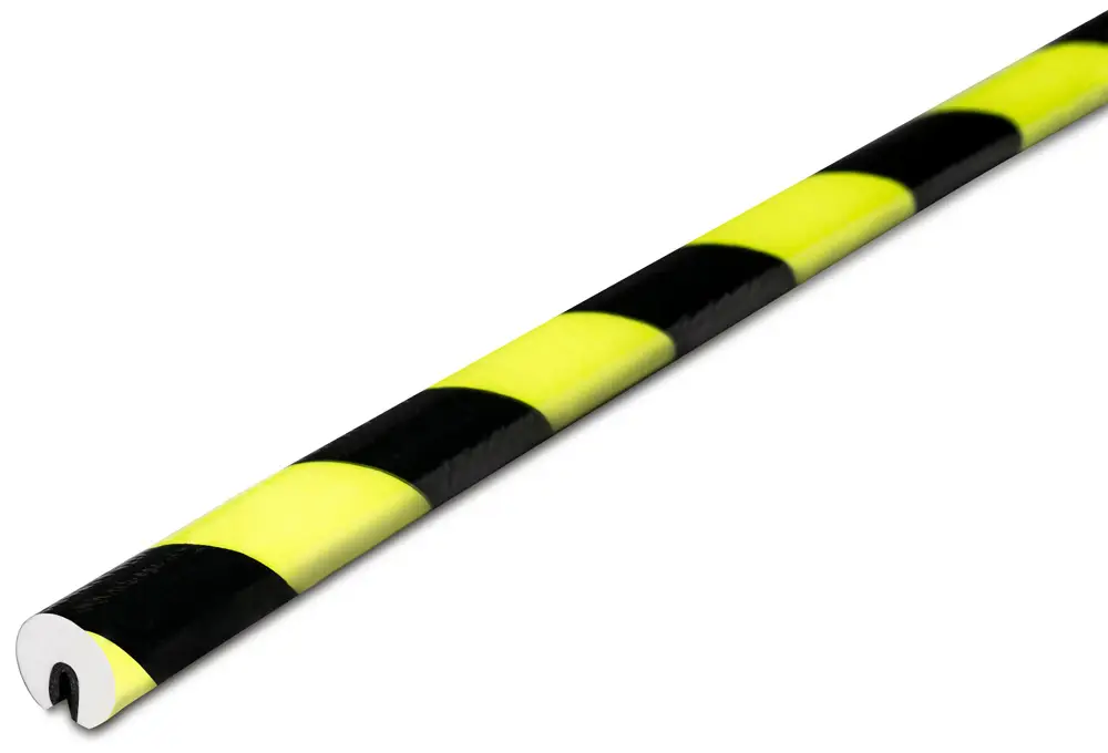 Knuffi Kantenschutzprofil Typ O Ø 20 mm neon schwarz PU - 5,00 m Standard Neue Ware