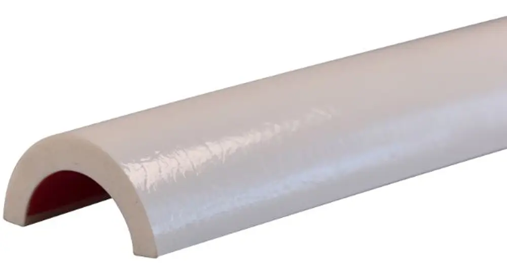 Knuffi Rohrschutz Profil Typ R50 Ø 50 mm weiß PU - 1,00 m Standard Preisreduziert