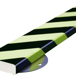 Knuffi Schutzprofil Kit Typ S 75 x 20 mm neon schwarz PU - 1,00 m Expressversand