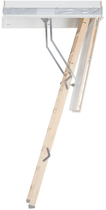 Markenprodukt Roto Bodentreppe Holz Designo Raumhöhe 230 - 280 cm Rohbaumaß 140 x 70 cm