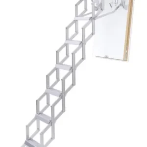 Roto Scherentreppe Aluminium Exklusiv Raumhöhe 251 - 279 cm Rohbaumaß 120 x 70 cm Neue Kollektion