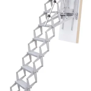 Bestpreis Roto Scherentreppe Aluminium Elektro Raumhöhe 220 - 279 cm Rohbaumaß 140 x 70 cm