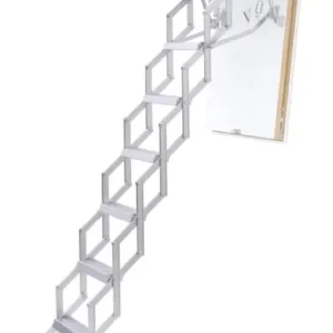 Preisknaller Roto Scherentreppe Aluminium Ecco Raumhöhe 225 - 275 cm Rohbaumaß 110 x 60 cm