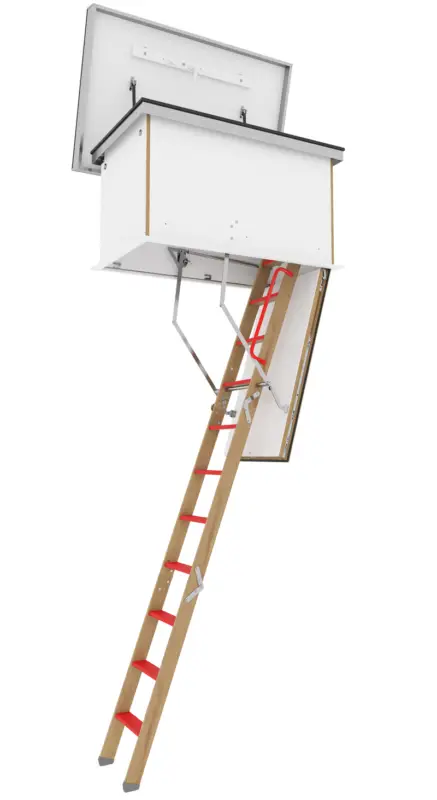 Roto Dachlukentreppe Bodentreppe Holz Designo Raumhöhe 230 - 280 cm Rohbaumaß 120 x 70 cm Markenware