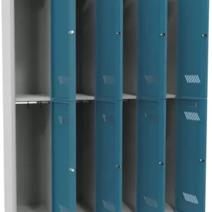 Aktuell Pavoy Schließfach Spind mit Sockel 1850 x 1200 x 500 mm - 8 Abteile mit Zylinderschloss - RAL 7035 5012