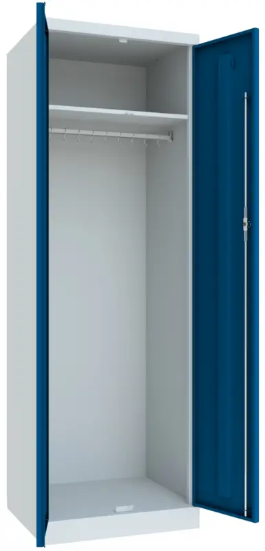 Versand Am Gleichen Tag Pavoy Spind mit 1 Abteil 1800 x 600 x 500 mm - Zylinderschloss gemeinsam schließend - RAL 7035 5010