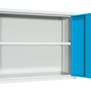 Schnäppchen Pavoy Hängeschrank mit Vollblechtüren 600 x 800 x 300 mm - Rückwand glatt - RAL 7035 5012