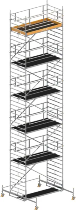 Fahrgerüst Layher Uni Breit P2 SAFETY Plus hawego 1422110 - Arbeitshöhe 12,38 m Direktkauf