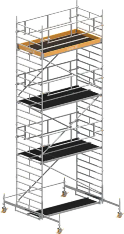 Letzte Chance Fahrgerüst Layher Uni Breit P2 SAFETY Plus 1422106 - Arbeitshöhe 8,38 m