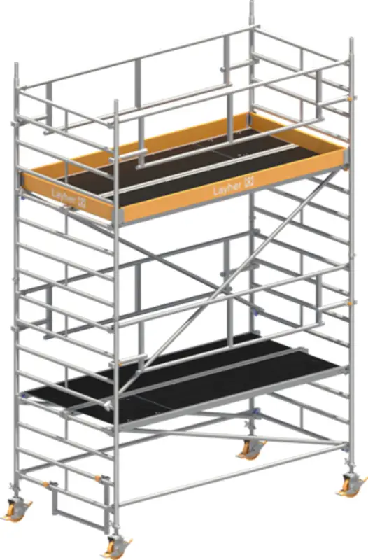 Sichere Zahlung Fahrgerüst Layher Uni Breit P2 SAFETY Plus 1422103 - Arbeitshöhe 5,20 m