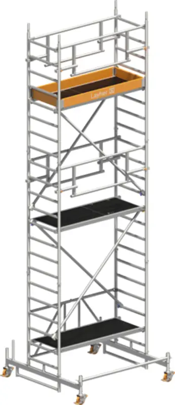 Wochenendangebot Rollgerüst Layher Zifa P2 SAFETY Plus hawego 1426215 - Arbeitshöhe 6,81 m