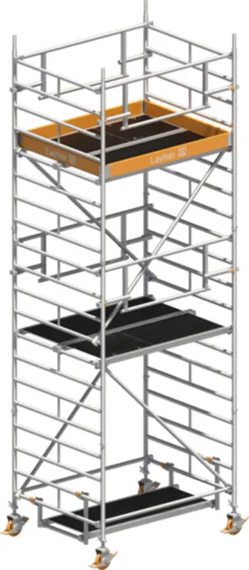 Neue Kollektion Fahrgerüst Layher Uni Kompakt P2 SAFETY Plus hawego 1425004 - Arbeitshöhe 6,20 m