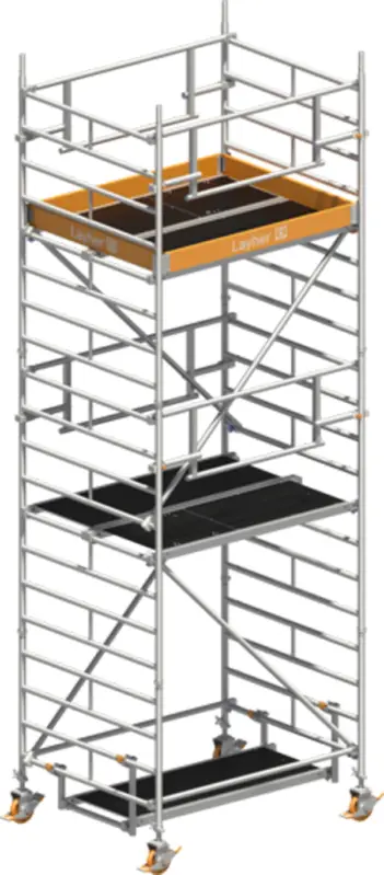 Fahrgerüst Layher Uni Kompakt P2 SAFETY Plus 1425004 - Arbeitshöhe 6,20 m Sichere Zahlung