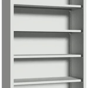 Wochenendangebot Pavoy Regalschrank 1950 x 1500 x 400 mm - 4 Fachböden pulverbeschichtet - RAL 7035