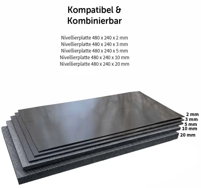 hawego Nivellierplatte Distanzplatte 480 x 240 x 10 mm Günstig