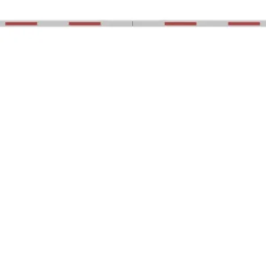 Mannus Portal-Höhensperre HBS 100 rot weiß mit Standpfosten 6,00 m Durchfahrtshöhe 3,80 m Begrenztes Angebot