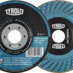 TYROLIT Schruppscheibe RONDELLER D 125 Körnung 36 - 908227 Echt