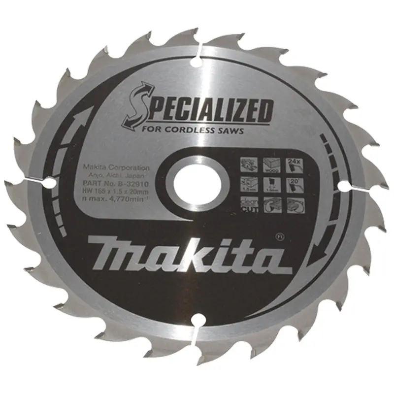 Solange Der Vorrat Reicht Makita SPECIALIZED Sägeblatt165x20x24Z - B-32910