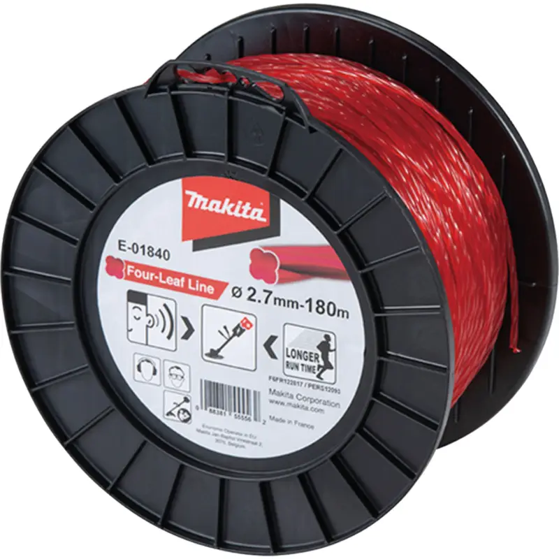 Direktkauf Makita Mähfaden Four-Leaf Rot 180 m Ø 2,7 mm - E-01840
