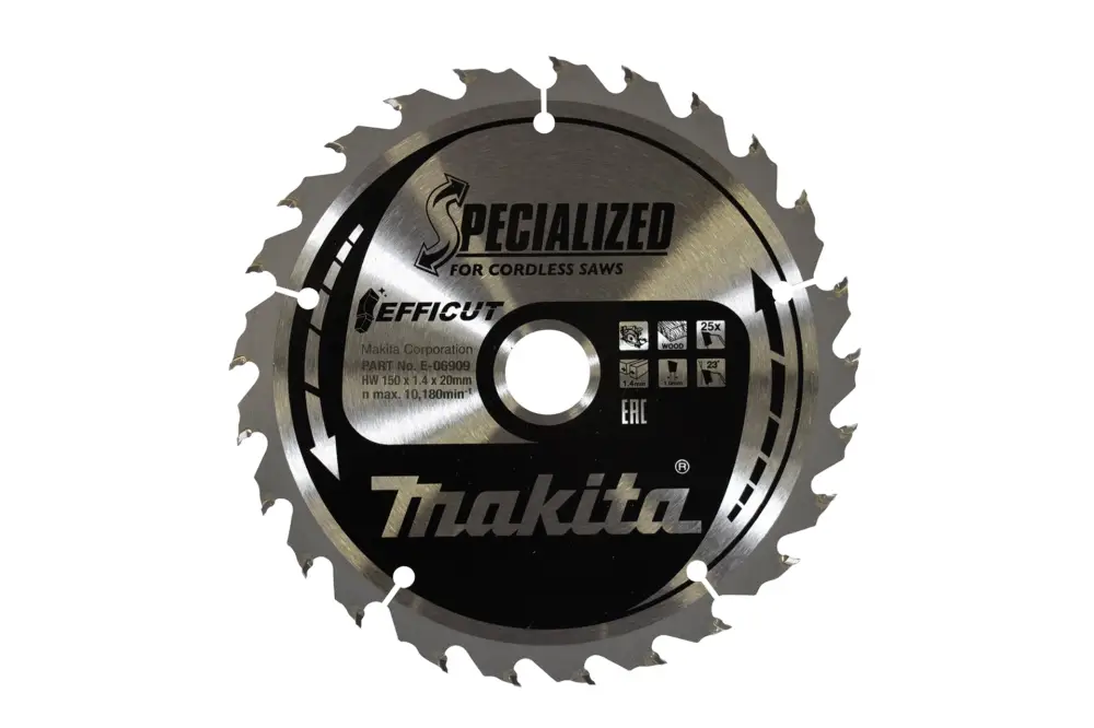 Makita EFFICUT Sägeblatt Holz 150 x 20 x 25Z - E-06909 Beliebt