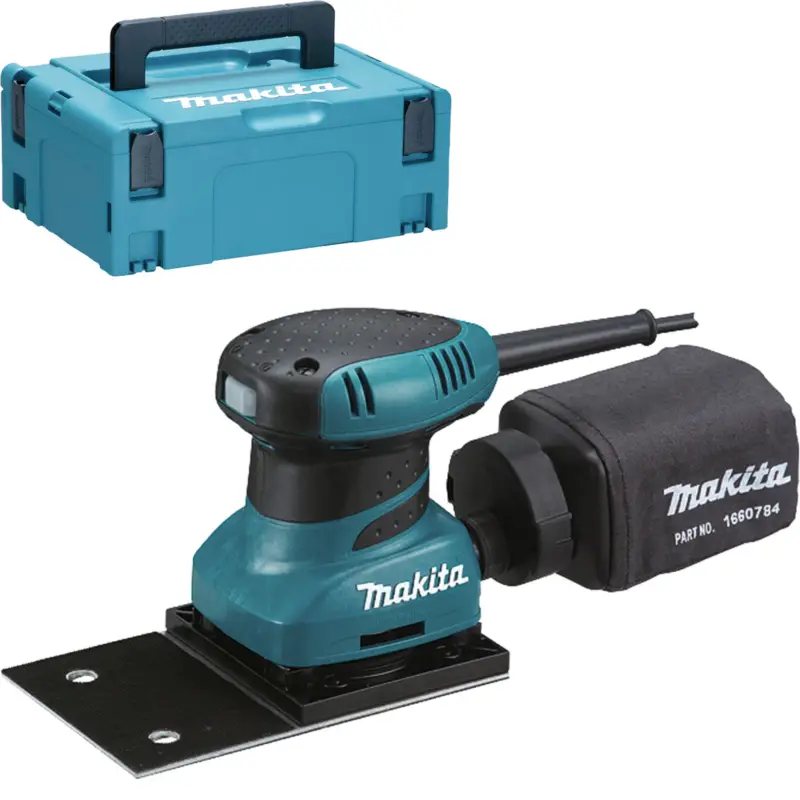 Makita BO4565J Faust-Schwingschleifer 200 W im MAKPAC Markenprodukt
