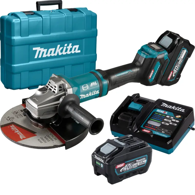 Makita GA038GT201 Akku-Winkelschleifer Ø 230 mm 40 V max. / 2x 5,0 Ah Akku + Ladegerät in Koffer Neue Kollektion