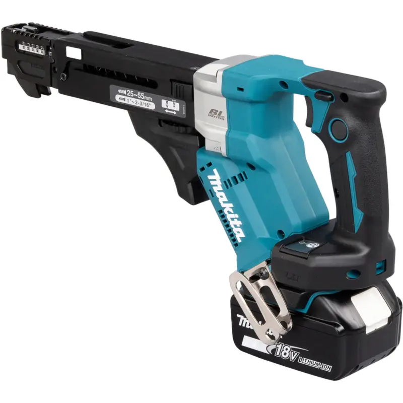 Top-Seller Makita DFR551RTJ Akku-Magazinschrauber 18V / 2x 5,0 Ah Akku + Ladegerät im MAKPAC