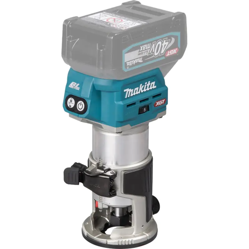Jetzt Kaufen Makita RT001GZ10 Akku-Multifunktionsfräse 40V max. inkl. Zubehör Solo im MAKPAC