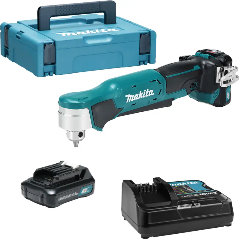Must-Have Makita DA332DSYJ Akku-Winkelbohrmaschine 12 V max. / 2x 1,5 Ah Akku + Ladegerät im MAKPAC
