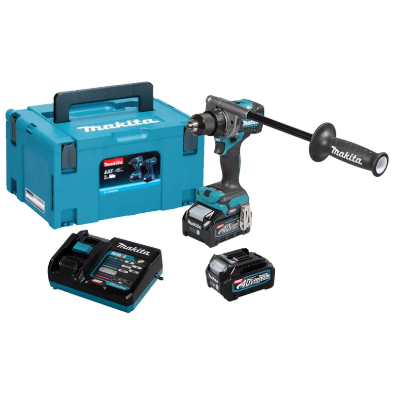 Makita DF001GD201 Akku-Bohrschrauber 40V / 2,5 Ah, 2 Akkus + Ladegerät im MAKPAC Bestpreis