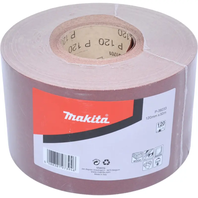 Top-Angebot Makita Schleifpapier Rolle 120 mm x 50 m K120 - P-38233