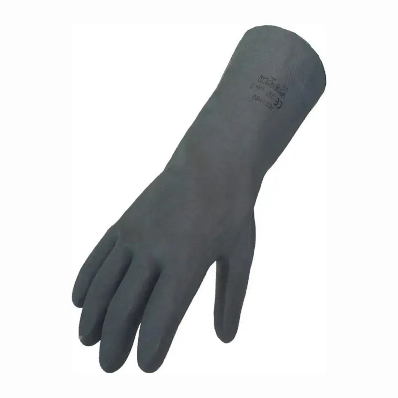 ASATEX Chemiehandschuh schwarz Gr. 8 EN 388 EN 374 PSA III - 3470/8 Finale Aktion
