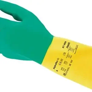 Abverkauf ANSELL Chemiehandschuh AlphaTec Gr. 8,5-9 grün / gelb EN 388 EN 374 EN 421 - 87-900-9
