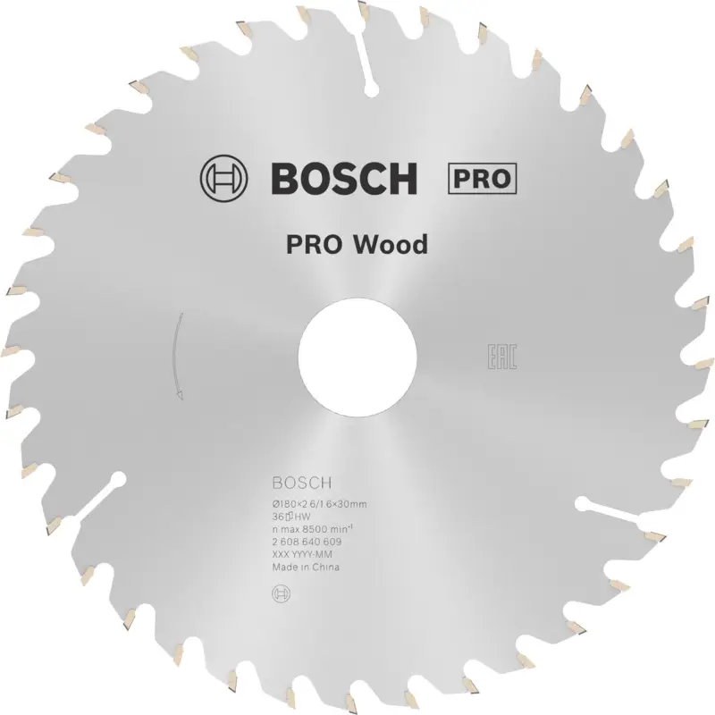 Bosch PRO Wood Kreissägeblatt 180 x 2,6 x 30 mm - 2608640609 Sonderangebot