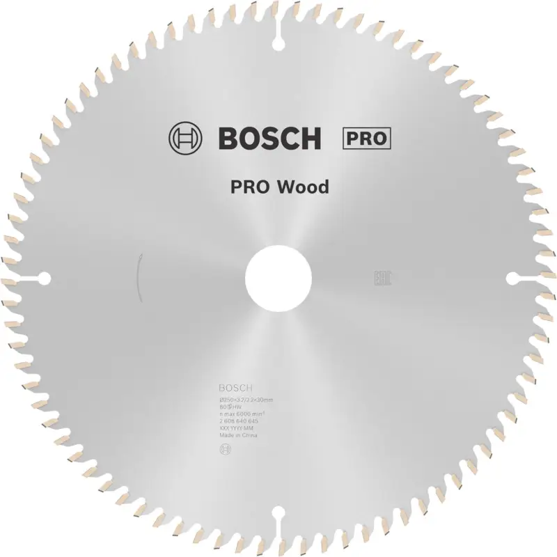 Bosch PRO Wood Kreissägeblatt 250 x 3,2 x 30 mm - 2608640645 Abverkauf